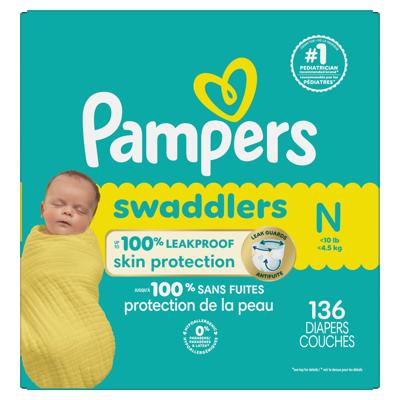 Pampers Swaddlers Diapers, Size 0 (up to 10 lbs), Absorbent, Keeps Baby Dry and Comfortable, Skin Safe Disposable Baby Diaper - Walmart.ca
