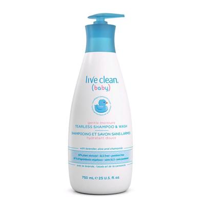 Live Clean Baby, Gentle Moisture Tearless Shampoo & Wash 750ml - Walmart.ca