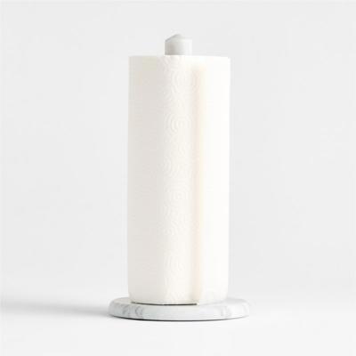 French Kitchen White Marble Paper Towel Holder