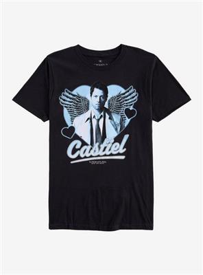 Supernatural Castiel Hearts T-Shirt | Hot Topic