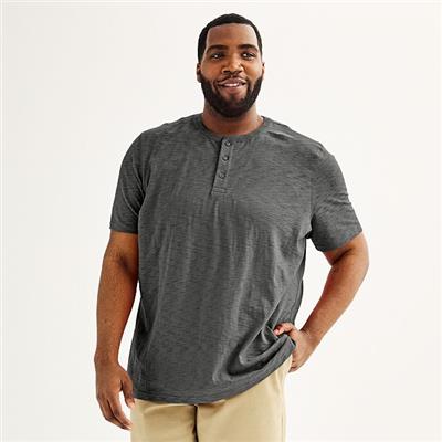 Big & Tall Sonoma Goods For Life® Everyday Short Sleeve Henley Tee