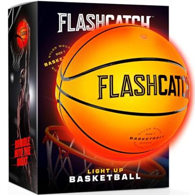 FlashCatch Light Up Basketball - Glow in The Dark - Sports Gear Accessories Gifts for Boys 8-15+ Year Old - Kids Teens Gift Birthday Ideas - Teen Boy