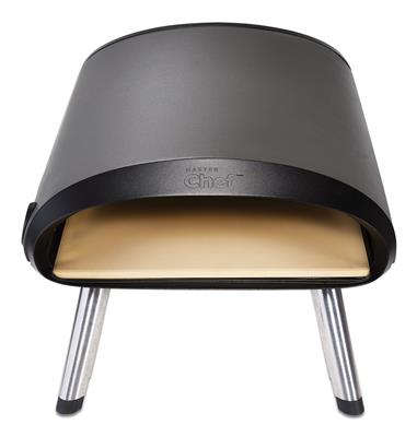 MASTER Chef Tabletop Propane Gas Outdoor Pizza Oven with Cover, 12-in