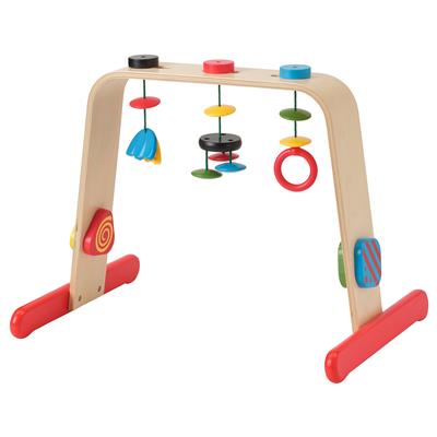 LEKA baby gym, birch/multicolor - IKEA