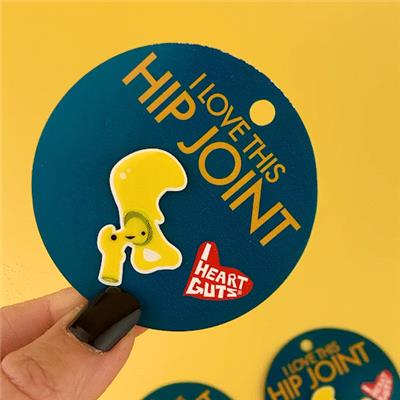 Hip Joint Lapel Pin - Love This Hip Joint Replacement Surgery Funny Gift | I Heart Guts