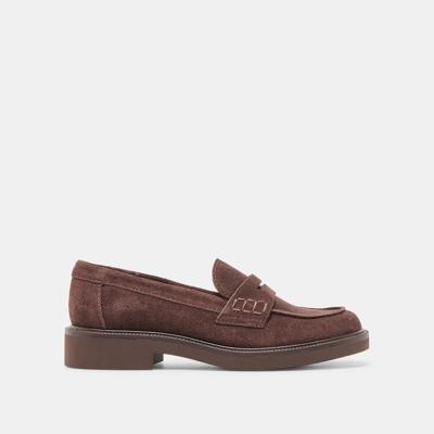 TIGGY Mahogany Suede Loafers | Womens Designer Loafers – Dolce Vita Canada