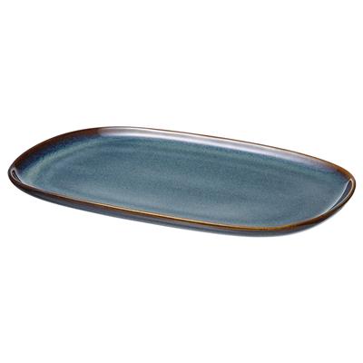 GLADELIG plate, blue, 31x19 cm (12x7 ½) - IKEA CA
