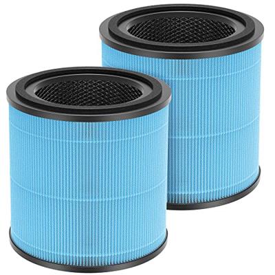 2 Pack AP0601 Filters Compatible with AIRTOK AP0601 Air Purifier 4-IN-1 Filter for Smoke Dust Odors Pollen Pet Dander Quiet 99.9% Removal to 0.3 Micro