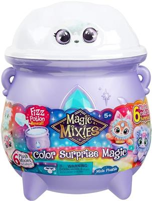 Amazon.com: Magic Mixies Color Surprise Magic Cauldron. Reveal a Mixie Plushie from The Fizzing Cauldron and Discover 6 Magical Color Change Surprises