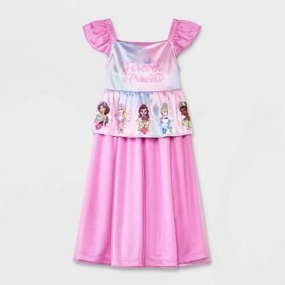 Toddler Girls Disney Princess Forever Fantasy Nightgown - Pink 3t : Target
