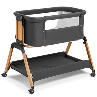 TotRun Baby Bassinet Sleeping Crib - Cozy and Safe Sleep Environment for Newborns | Securely Attaches to Bedside for Easy Nursing | Unique Design to M