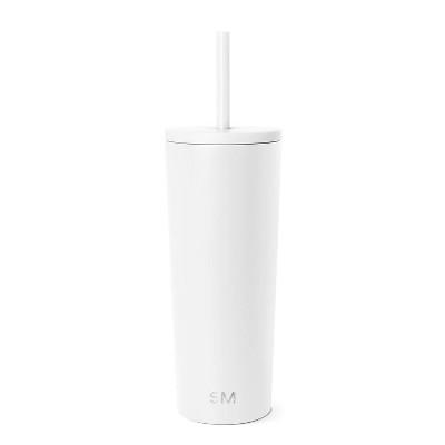 Simple Modern 24oz Classic Tumbler with Straw 2 Tone - Winter White: Insulated Stainless Steel Cup, Dishwasher-Safe : Target