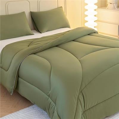 Amazon.com: LETSLEEP Twin/Twin XL Light Gray Comforter Set with Ergonomic Design, Soft Microfiber Bedding Sets with Extra Long Solid Comforter & 1 Pil