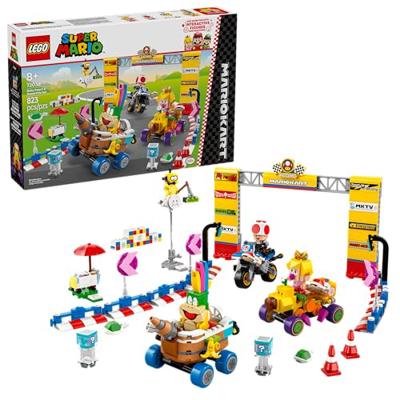 LEGO Super Mario: Mario Kart Baby Peach & Grand Prix Set Home Circuit - Nintendo Toy Building Set for Kids, Girls and Boys, Ages 8+ - Collectible Toy