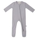(1) Bamboo Zippered Footie - Storm – Green Bean Baby Boutique