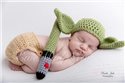 Crochet newborn yoda inspired baby photo prop hat laser | Etsy