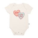 Organic Baby Onesie - Candy Hearts | 100% Soft Cotton | Finn   Emma