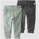 Baby 2pk Organic Cotton Pull-on Pants - Little Planet By Carter's Gray : Target