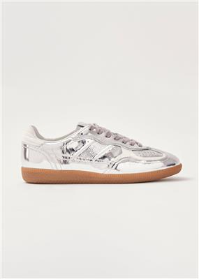 Tb.490 Rife Shimmer Silver Cream Leather Sneakers | ALOHAS