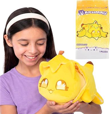Amazon.com: Aphmau MeeMeows 11 Banana Cat Classic Plush, Amazon Exclusive | Aphmau Plush, Cat Stuffed Animal, YouTube Minecraft Gaming Channel, Soft &