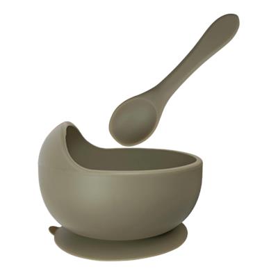 Silicone Baby Suction Bowl - Sage – -Teeny Cherubs-
