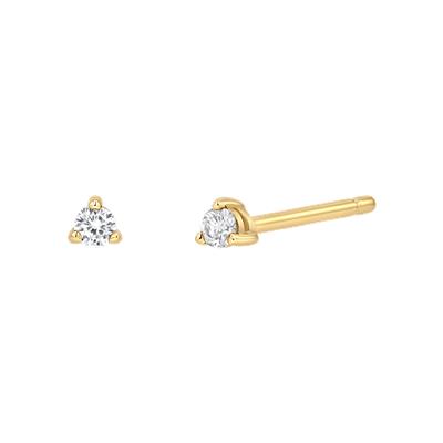 14K Gold Tiny Diamond Studs – Baby Gold