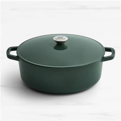 Wolstead Endure  Enamel Cast Iron Casserole 30cm - 6.3L Hunter | Kitchen Warehouse™
