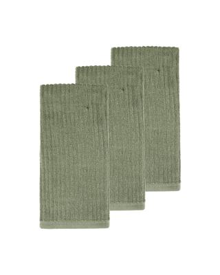 3 Pack Fern Green Ribbed Terry Tea Towels - Kmart