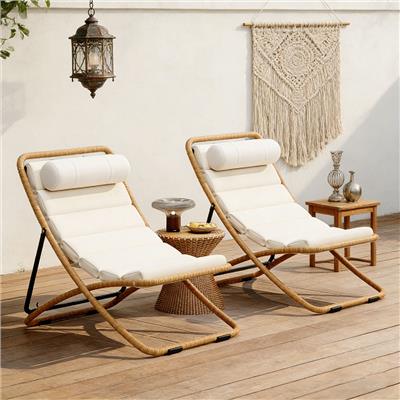 Dakota Fields 2-Pieces Outdoor Folding Chair | Wayfair