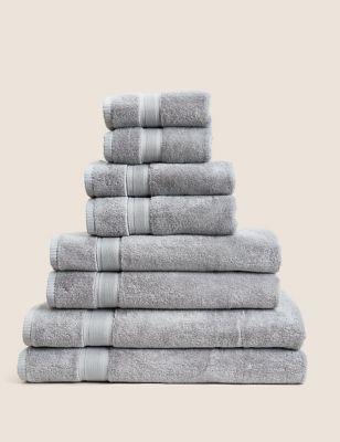 Set of 2 Super Soft Pure Cotton Towels | M&S Collection | M&S | Bath Towels