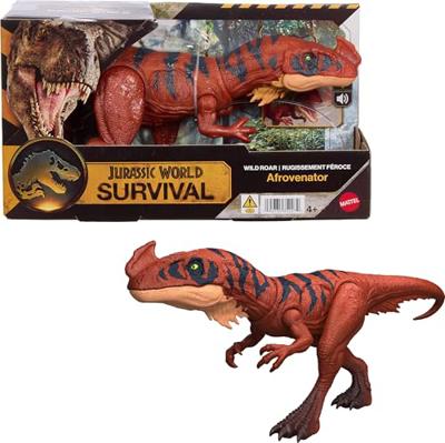 Mattel Jurassic World Wild Roar Afrovenator Dinosaur Figure