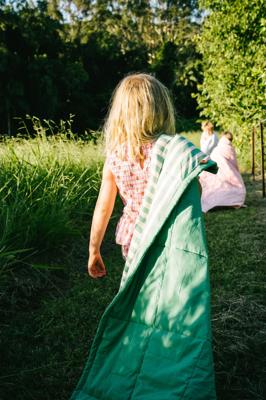 Meadow Stripe Reversible Quilt
 – Play Linen