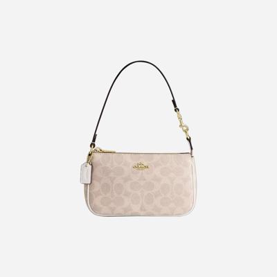 Buy Coach Nolita 19 In Signature Canvas Gold/sand/chalk Online in India | Culture Circle