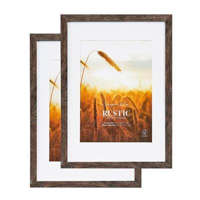 Premium Rustic 29 x 42 cm Frames 2 Pack Natural