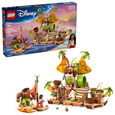 LEGO Disney Moana 2 Kakamora Barge Kids Toy - Pretend Play Building Set for Boys and Girls, Ages 7+ - 9 Characters, Including Moana, Maui, Kotu, and H