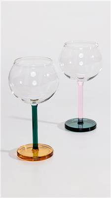 Sophie Lou Jacobsen Bilboquet Wine Glass Set of 2 | Shopbop