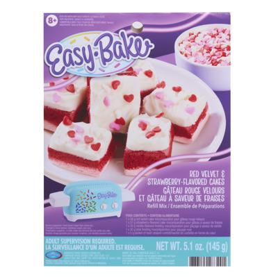 Easy-Bake Ultimate Oven Toy Red Velvet and Strawberry Cakes Refill Mix - Walmart.com