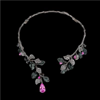 Black Diamond Fuchsia Thea Collar – Anabela Chan Joaillerie