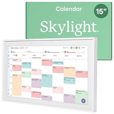 Skylight Calendar – 15 Touchscreen Digital Calendar & Chore Chart, White