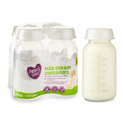 Parents Choice Milk Storage Containers, 0+ Months, 5 fl oz, 4 Pack - Walmart.com