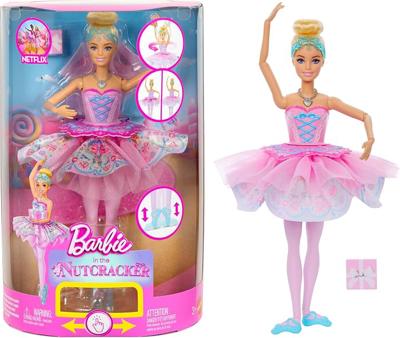 Amazon.com: ​Barbie in the Nutcracker Clara Doll | Surprise Tutu Transformation Feature, Ombre Tutu, Heart Locket Necklace Accessory & Gift Box​​​ : M