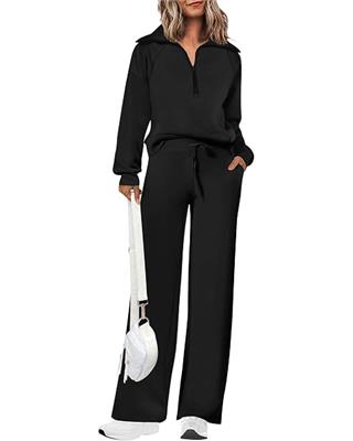 Amazon.com: Sampeel 2 Piece Sweat Sets for Women Cozy Sweatsuits Fall Fashion Lounge Matching Sweatpant Sets Women Winter Clothing Airport Workout Ouf