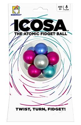 Brainwright - Icosa Ice - The Atomic Fidget Ball. Twist, Turn, Fidget!
