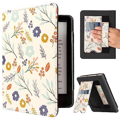 CoBak Case for Kindle Paperwhite - All New PU Leather Cover with Auto Sleep Wake, Hand Strap, Card Slot for Kindle Paperwhite Signature Edition and Ki