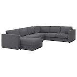 FINNALA cvr crnr sofa, 5-seat w chaise lng, Gunnared medium gray - IKEA CA