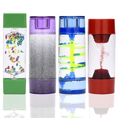 INNER-ACTIVE Sensory Tubes for Kids Fidget Tubes for Calm Down Corner Anxiety Relief, Occupational Therapy Toys, Liquid Motion Bubbler for Visual Sens