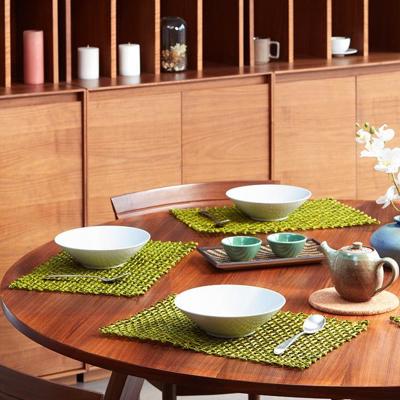 Handmade Sabai Grass Table Mat - Rectangular Set of 6