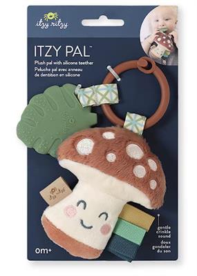 Amazon.com : Itzy Ritzy Bitzy Bespoke Jingle Travel Toy and Itzy Pal Infant Toy & Teether Bundle, Mushroom, Includes Hexagon Rings, Crinkle Sound, Tex