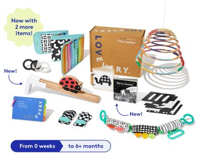 The Looker Play Kit | Toys for Newborn to 12 Week Olds | Lovevery