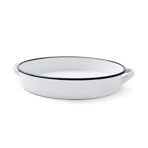 Enamel Tray Round with Sides - Kmart
